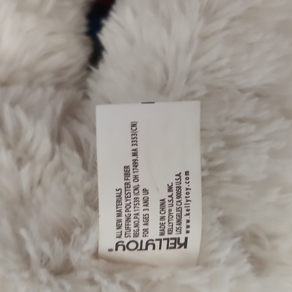 Kellytoy 2015 White Teddy Bear Plush Stuffed Animal Toy 12" - Picture 3 of 3